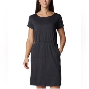 Columbia Women’s Pacific Haze Dress Size S Stretch Comfort Pockets Gray New $80
